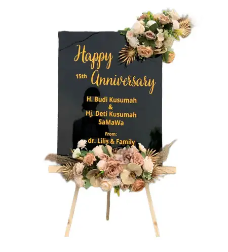 Papan Bunga Akrilik Wungu